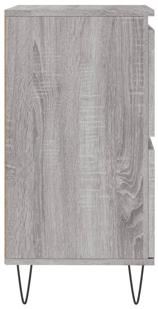 Aparadores 2 pcs derivados de madeira cinzento sonoma