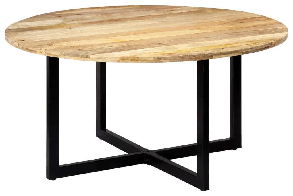 Mesa de jantar 150x73 cm madeira de mangueira maciça