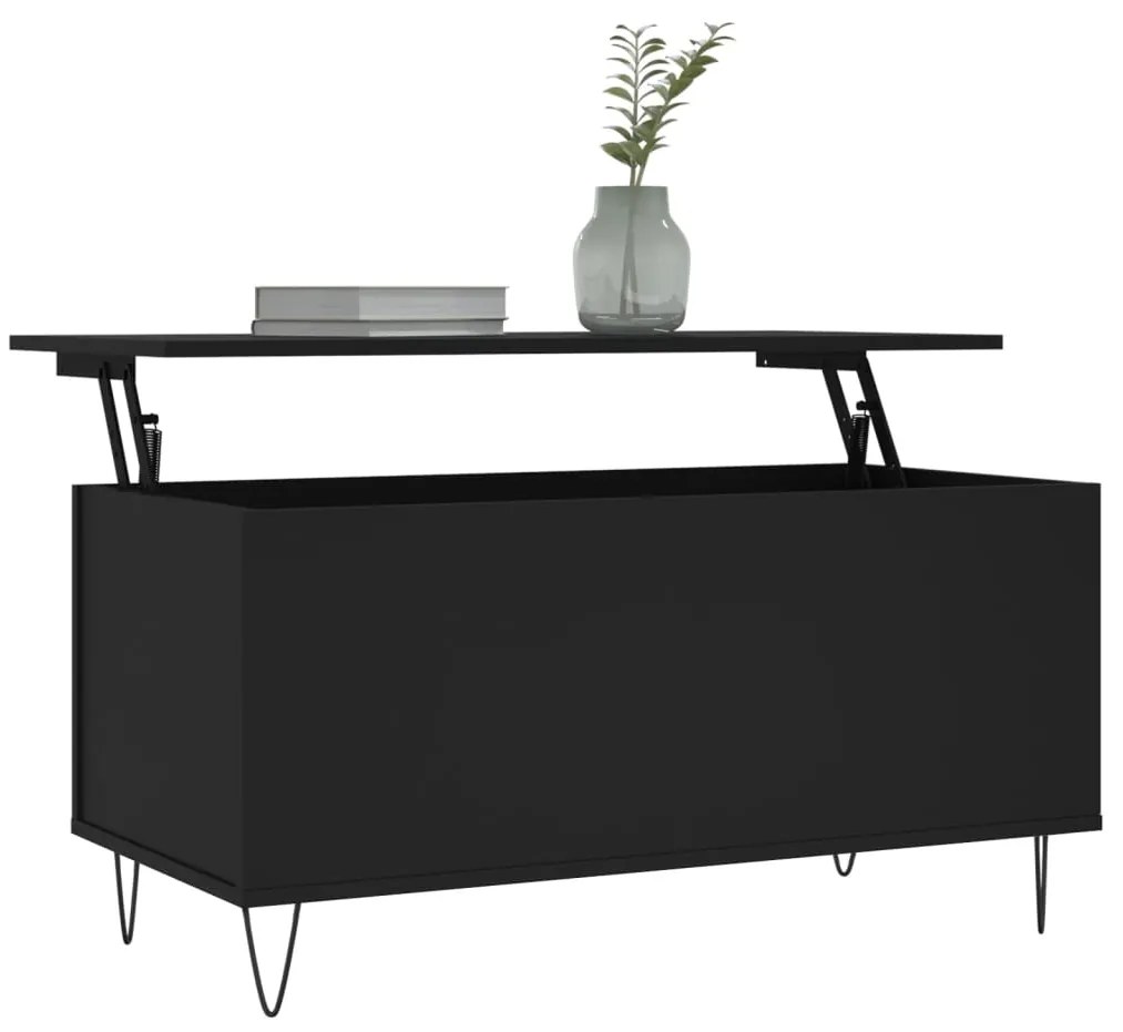 Mesa de centro 90x44,5x45 cm derivados de madeira preto