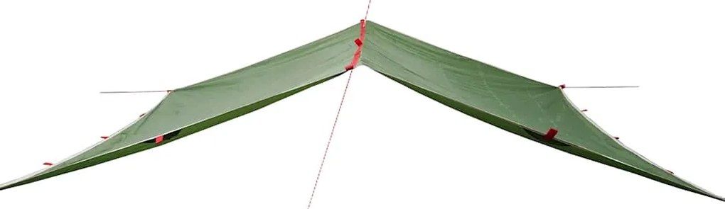 Lona de campismo 300x294 cm impermeável verde