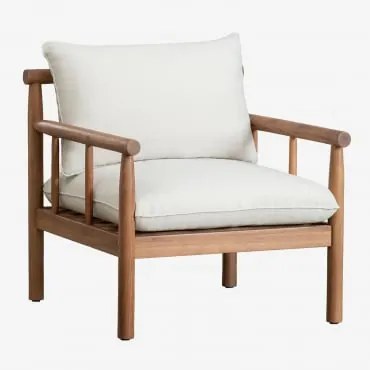 Pack De 2 Poltronas Melvin Em Madeira De Acácia Castanho Acácia - Sklum