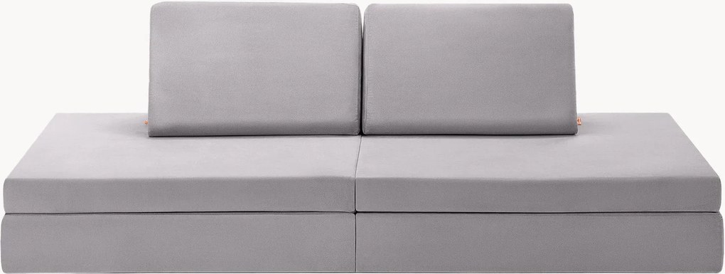 Sofá de brincar modular para crianças em veludo artesanal Mila