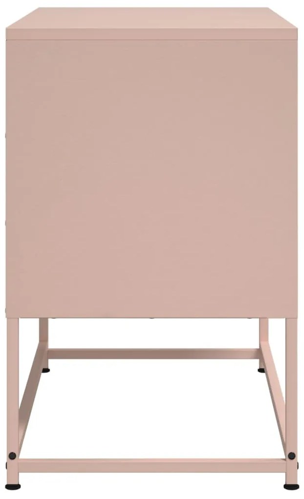 Móvel de TV 68,5x39x60,5 cm aço rosa