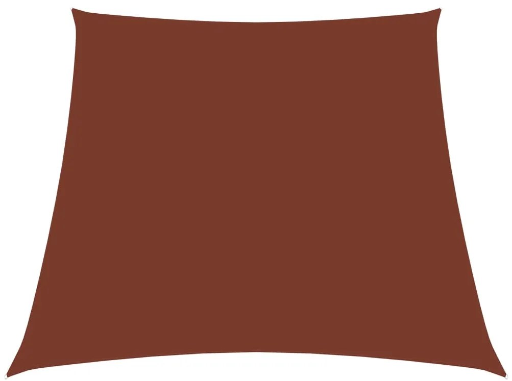 Para-sol estilo vela tecido oxford trapézio 2/4x3 m terracota