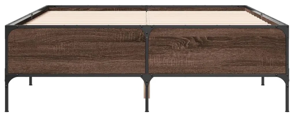 Estrutura de cama 120x200 cm derivados madeira/metal