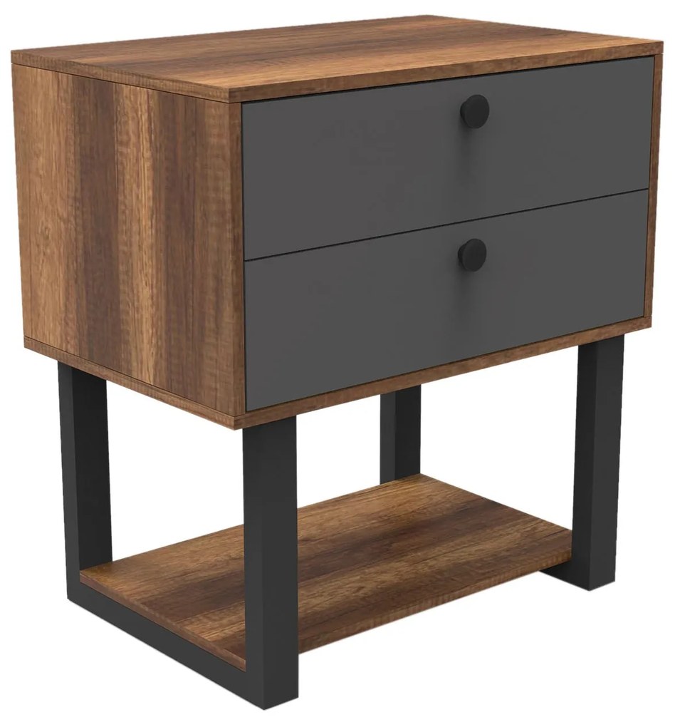 Gaveta MN03 – Nogueira e Antracite – 80x85x52 cm