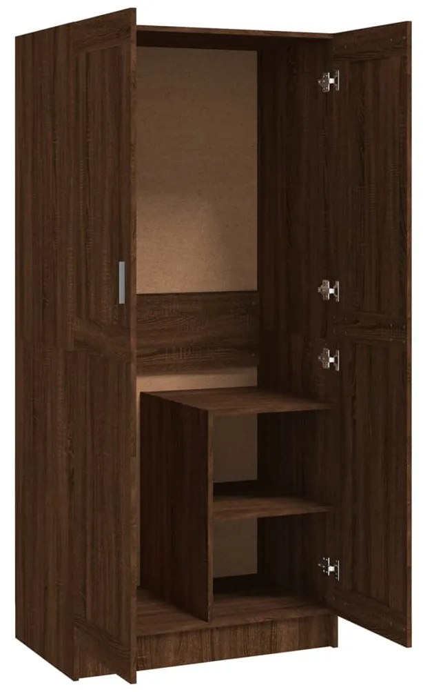 Roupeiro Olhão de 180 cm - Nogueira - Design Moderno