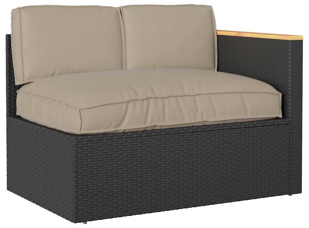 Conjunto de Almofadas para Palete 3 pcs Cinzento-acastanhado