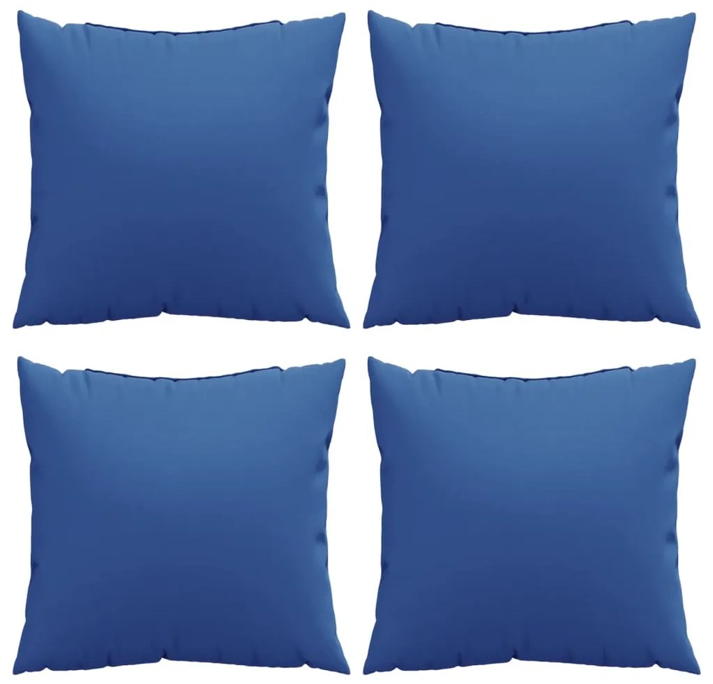 Almofadas de sofá 4 pcs 50x50 cm tecido azul