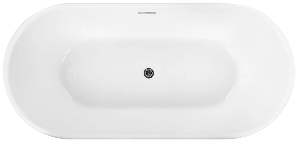 Banheira autónoma em acrílico branco 170 x 80 cm PINEL Beliani