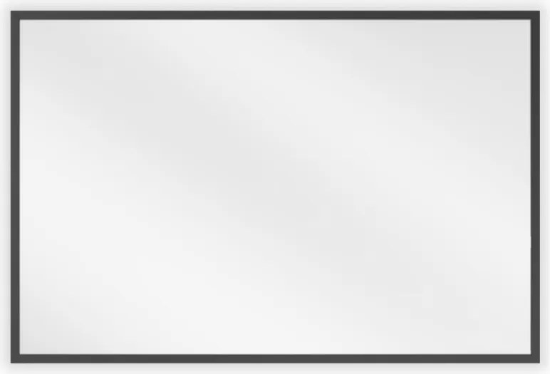 Mexen Loft espelho de casa de banho retangular 60 x 40 cm, moldura preta - 9852-060-040-000-70