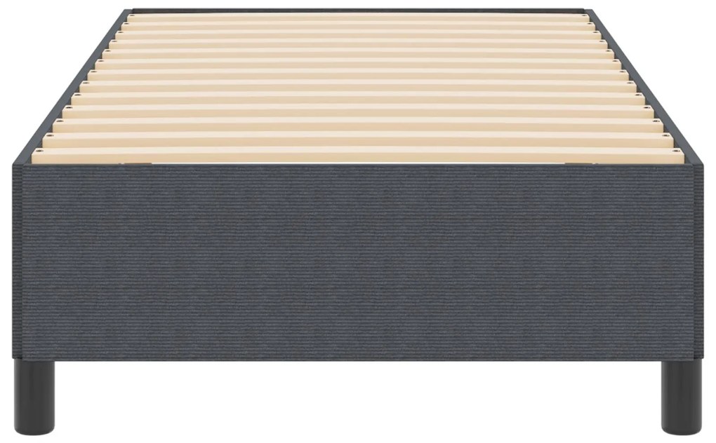 Cama vidaXL Cinza Escuro 90x200 cm em Tecido Cotele