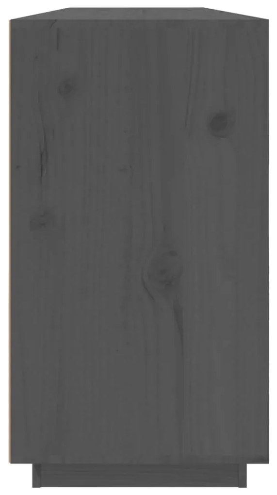 Aparador 100x40x75 cm madeira de pinho maciça cinza