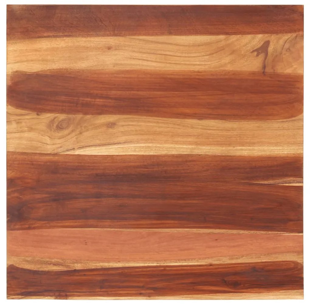 vidaXL Tampo de mesa madeira de acácia maciça 25-27 mm 70x70 cm