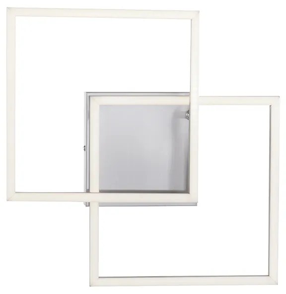 Candeeiro de teto em aço com LED 2 luzes - Amanda Moderno
