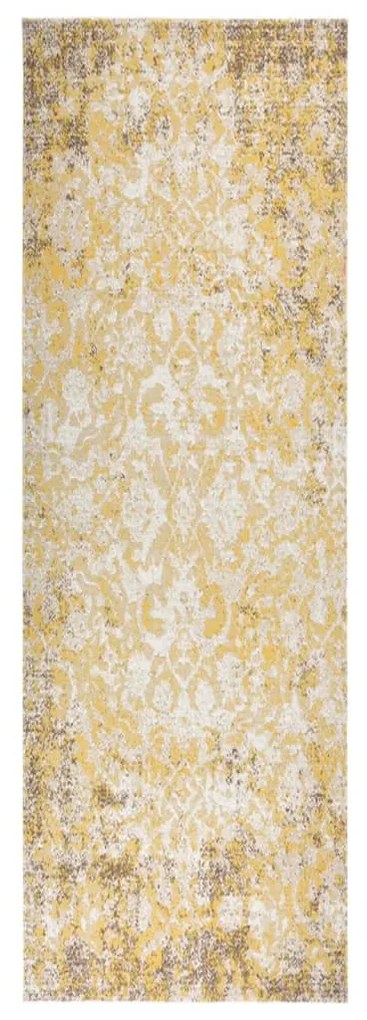 vidaXL Tapete de exterior tecelagem lisa 80x250 cm amarelo