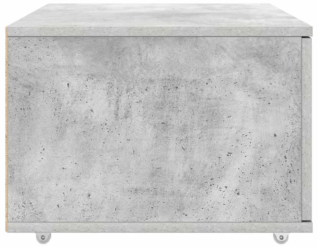 Gabinete de Gavetas Cinza Concreto Concreto Médio Portas