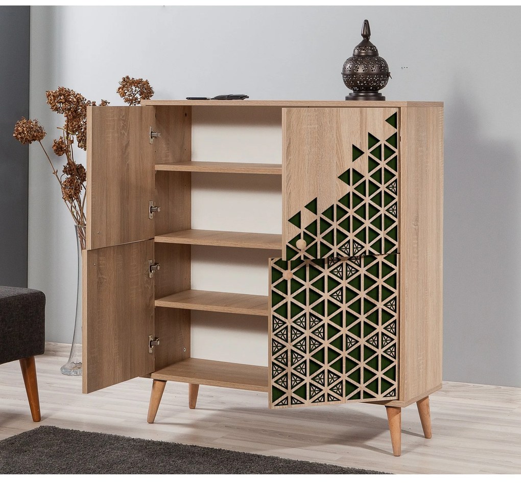 Armário Multiuso Multilux – Carvalho Sonoma – 95x111x36 cm