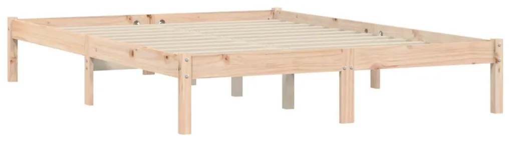 Cama sem colchão 160x200 cm madeira de pinho maciça