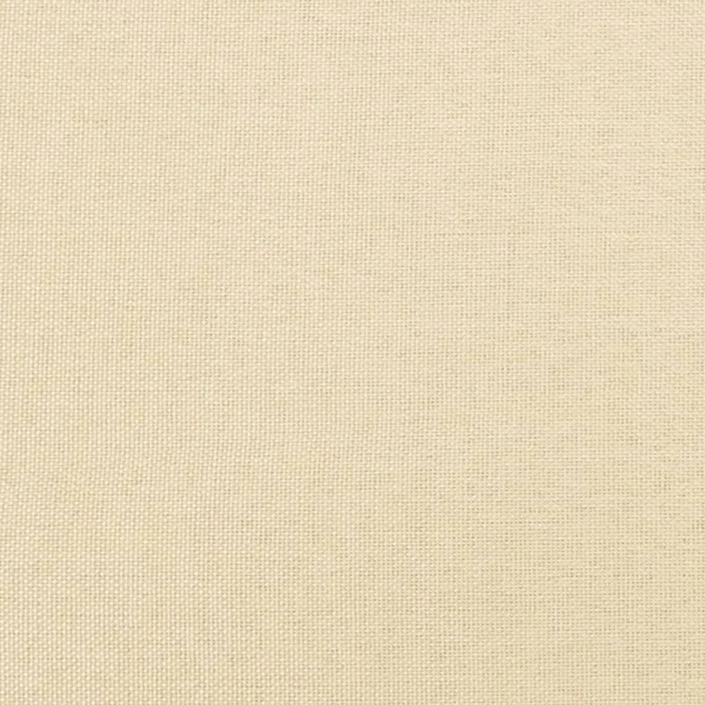 Apoio de pés 60x60x36 cm tecido cor creme