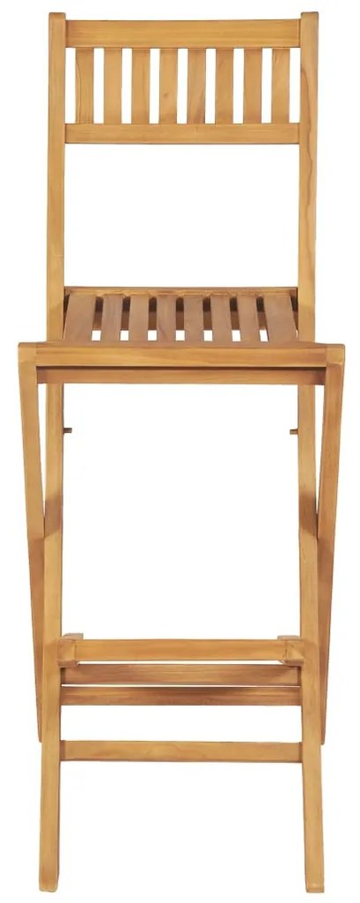 3 pcs conjunto de bar em madeira de teca maciça