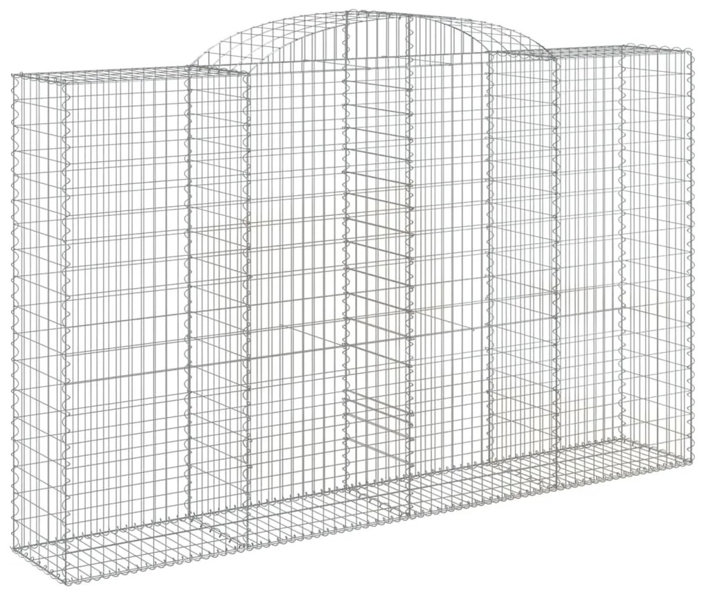 Cestos gabião arqueados 2pcs 300x50x180/200cm ferro galvanizado
