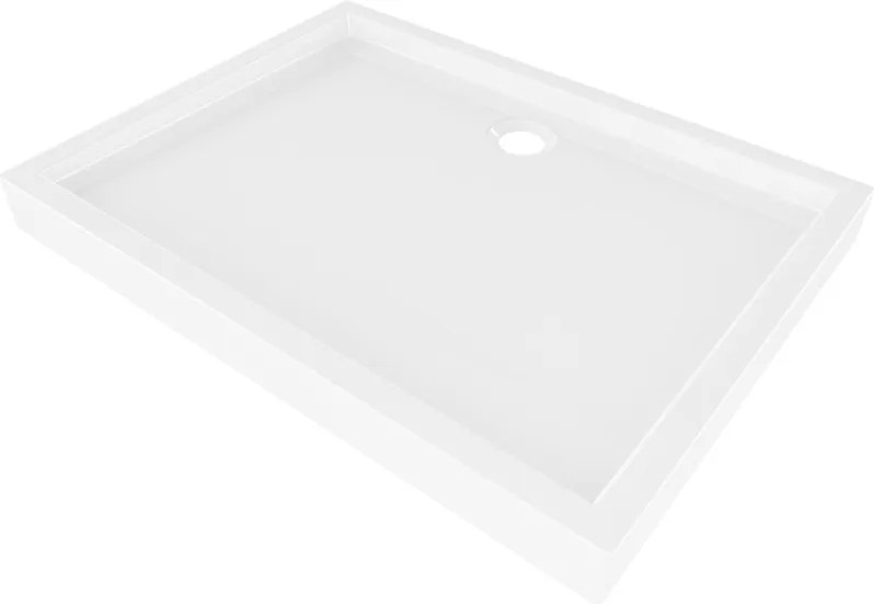 Mexen Flow+ base de duche retangular 90 x 80 cm, branco brilhante - 46R108090H