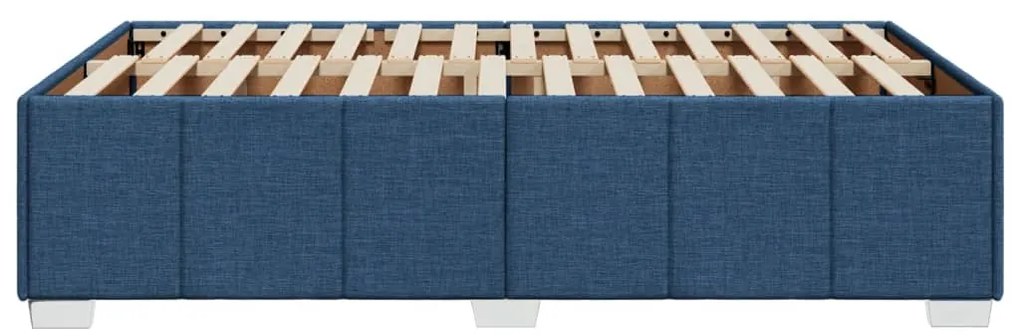Estrutura de cama sem colchão 120x200 cm tecido azul