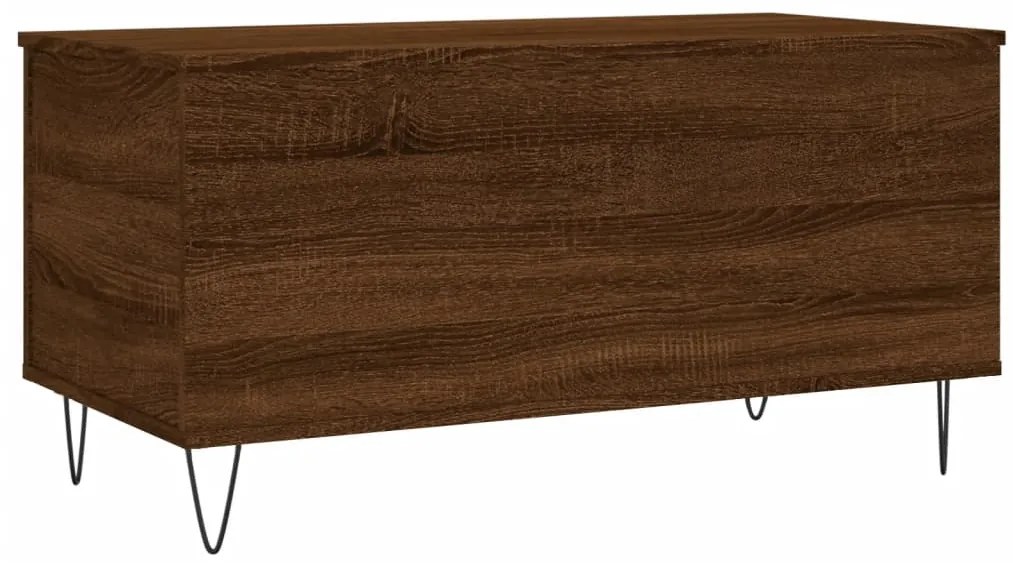 Mesa centro 90x44,5x45 cm derivados madeira carvalho castanho