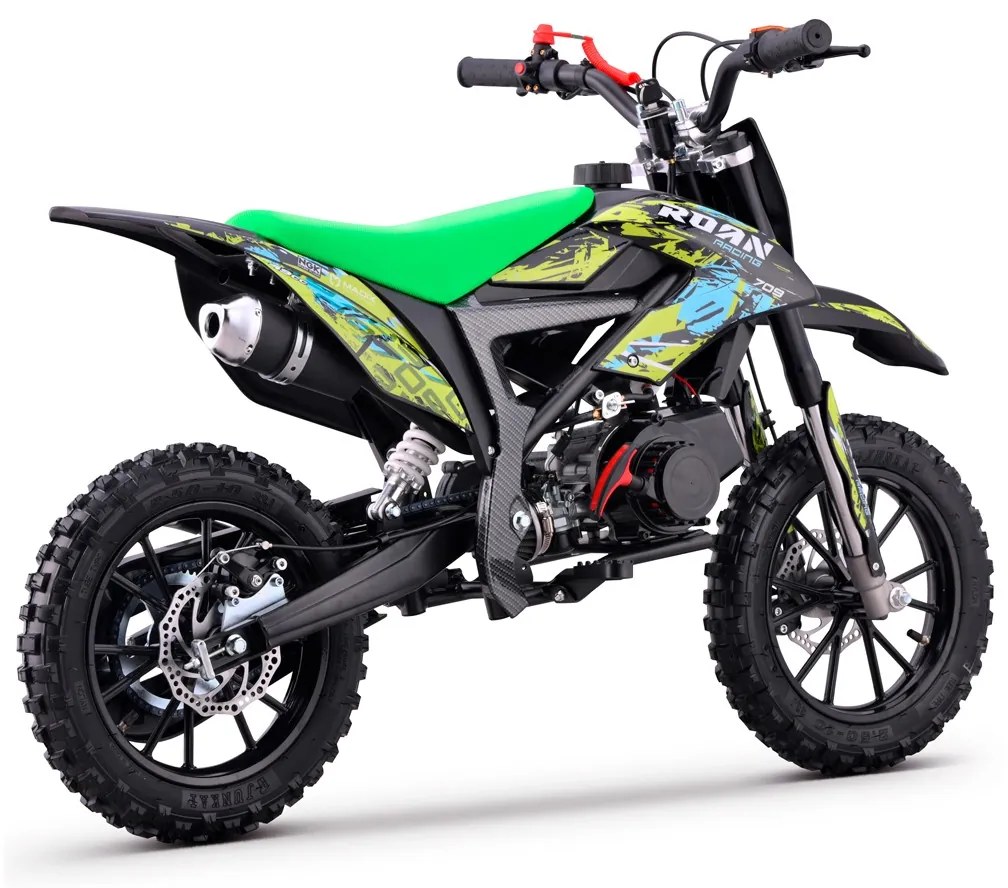 MINI MOTO PARA CRIANÇAS MiniCross Roan 709 gasolina 49cc 4.5CV VERDE