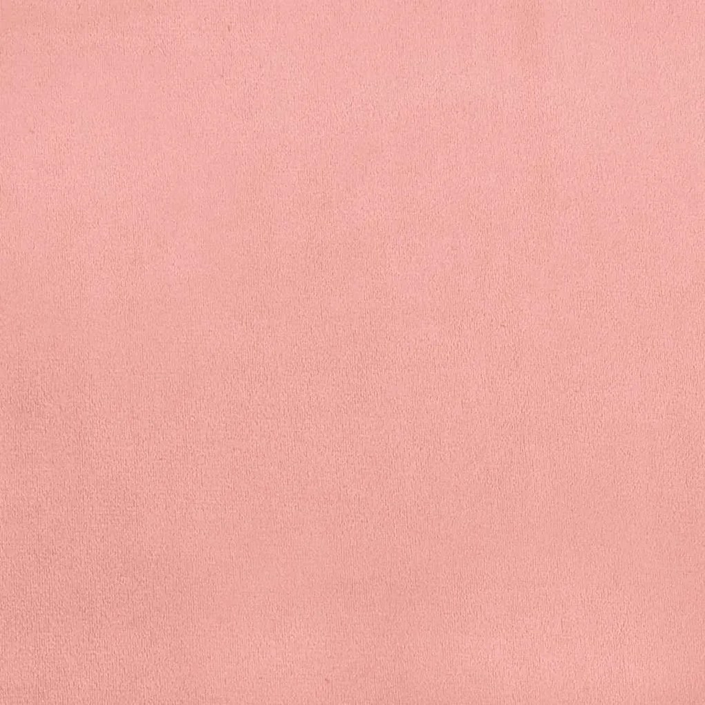 Cama boxspring com colchão 120x190 cm veludo rosa