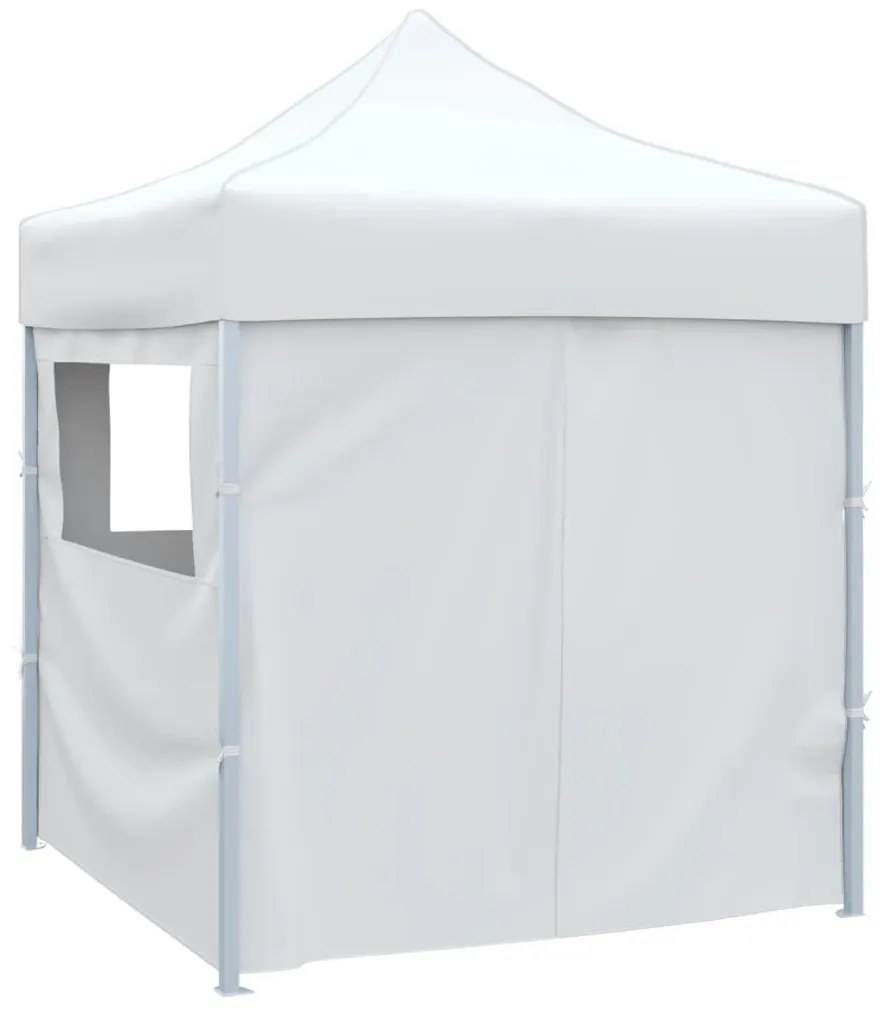 Tenda dobrável profissional festas 4 paredes 2x2m aço branco