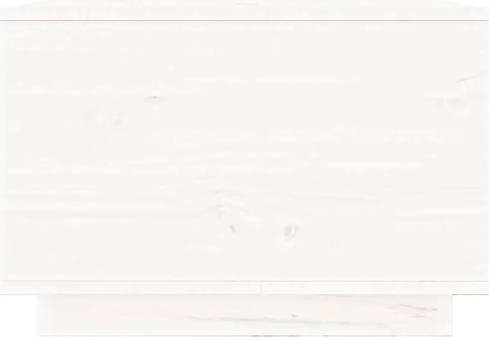Mesa de centro 100x50x35 cm pinho maciço branco
