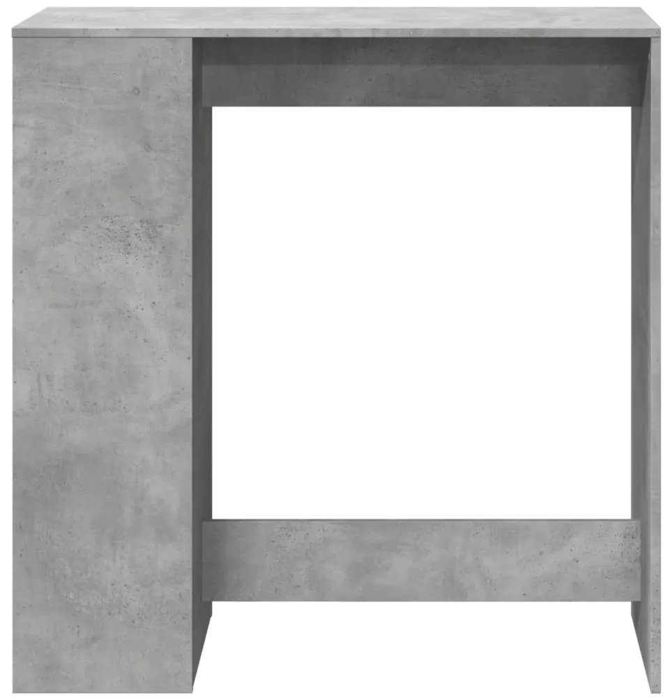 Mesa de bar c/ prateleiras derivados de madeira cinza cimento