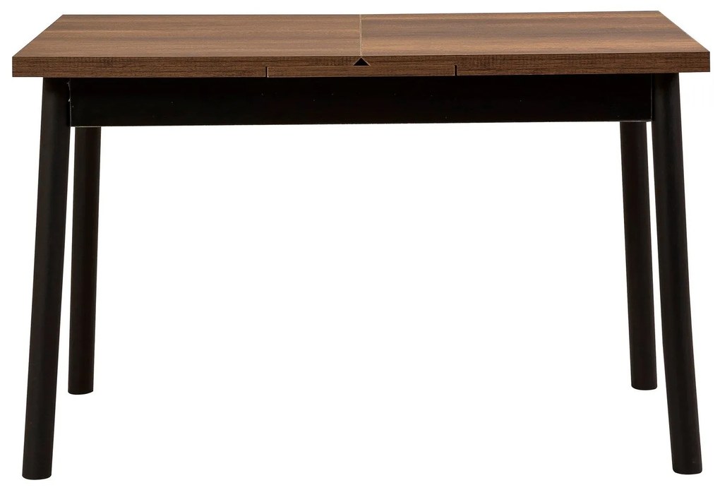 Conjunto de Mesa de Jantar Extensível Oliver – Preto – 120x77x75 cm