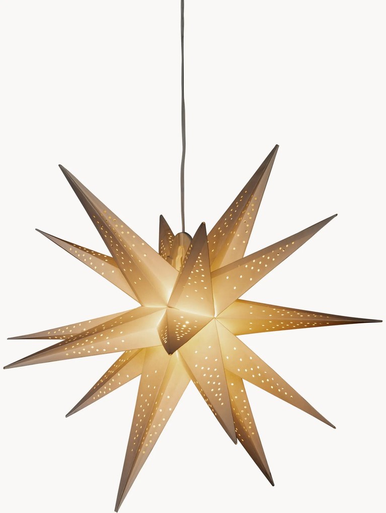 Candeeiro suspenso decorativo LED regulável Estrella, branco quente