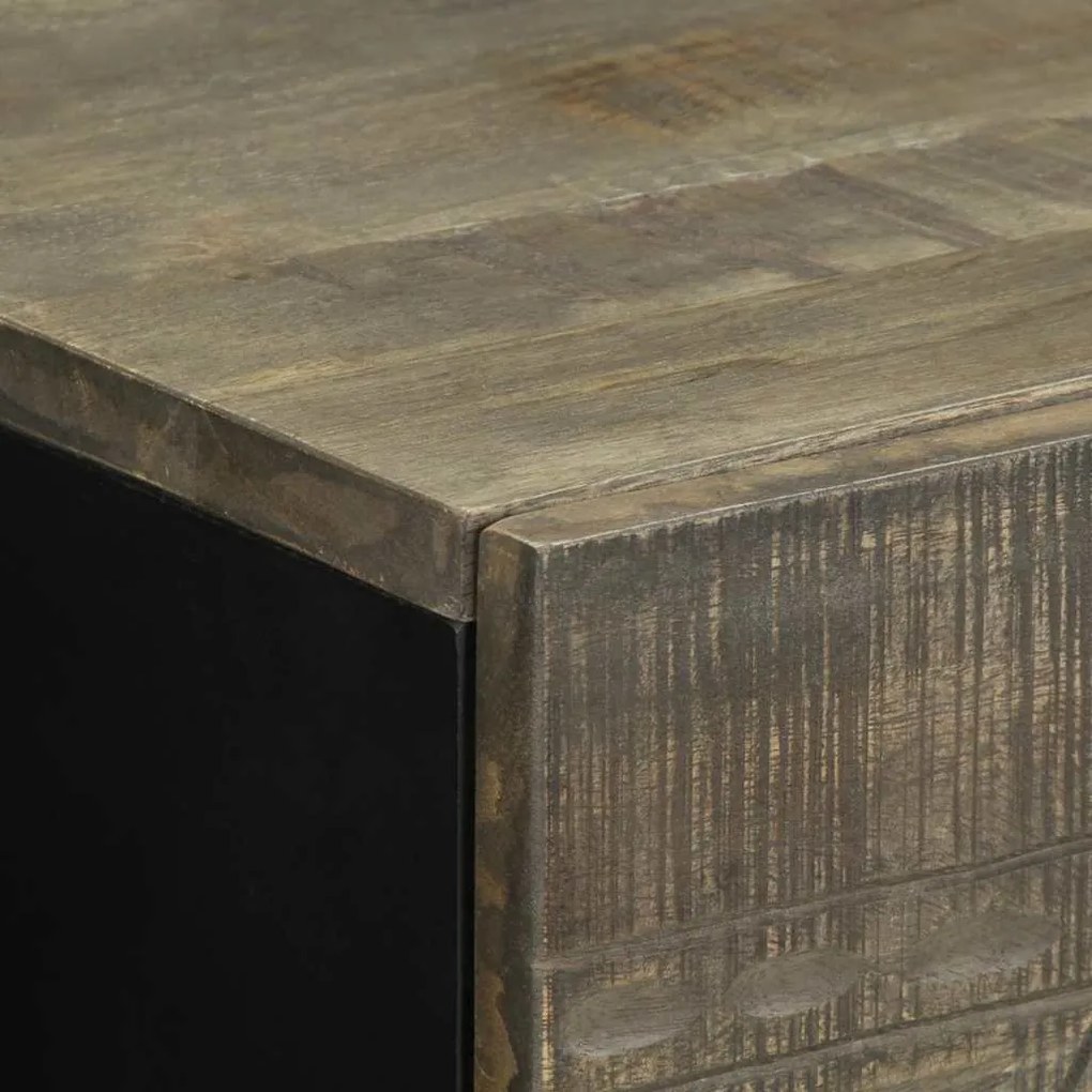 Mesa de cabeceira cinzento claro 50x33x60 cm