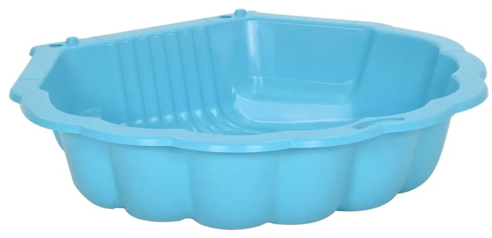 Caixas de areia 2 pcs 77x87x21cm plástico azul