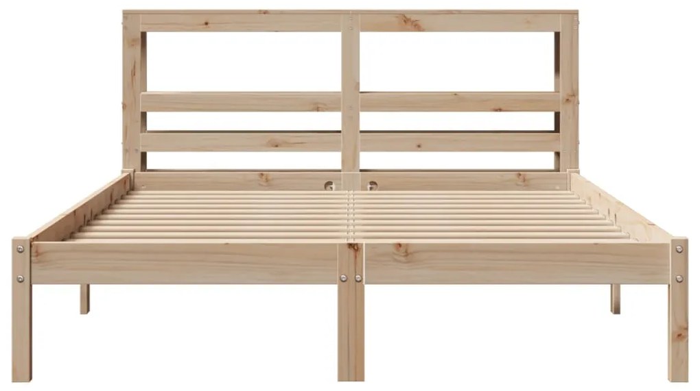 Cama sem colchão 120x200 cm madeira de pinho maciça