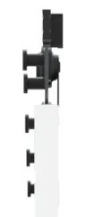 Porta Deslizante vidaXL com Conjunto de Ferragens Branca 86x211 cm Mad