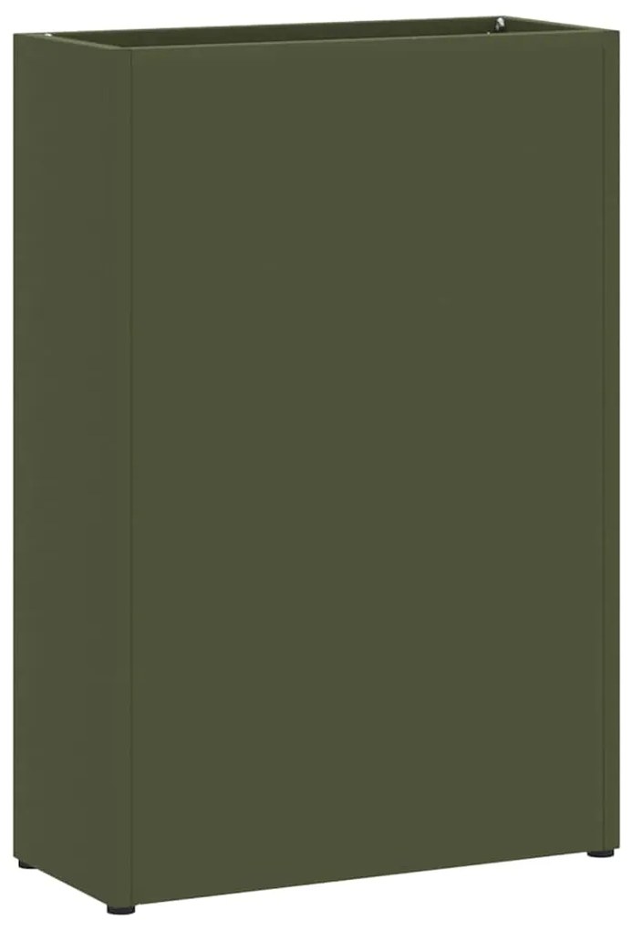 Suporte de guarda-chuva verde-azeitona da - 28x12x41 cm - Feito de aço