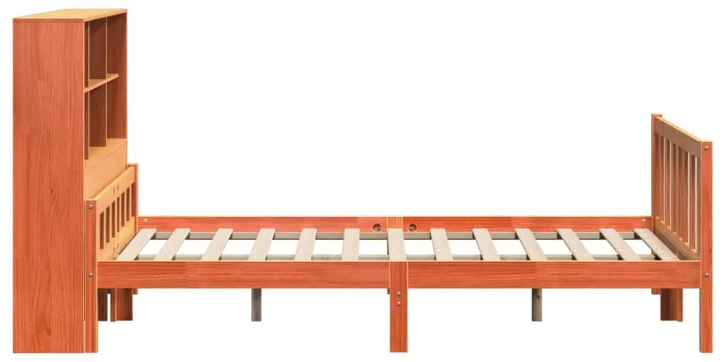 Cama com estante sem colchão 150x200 cm madeira maciça