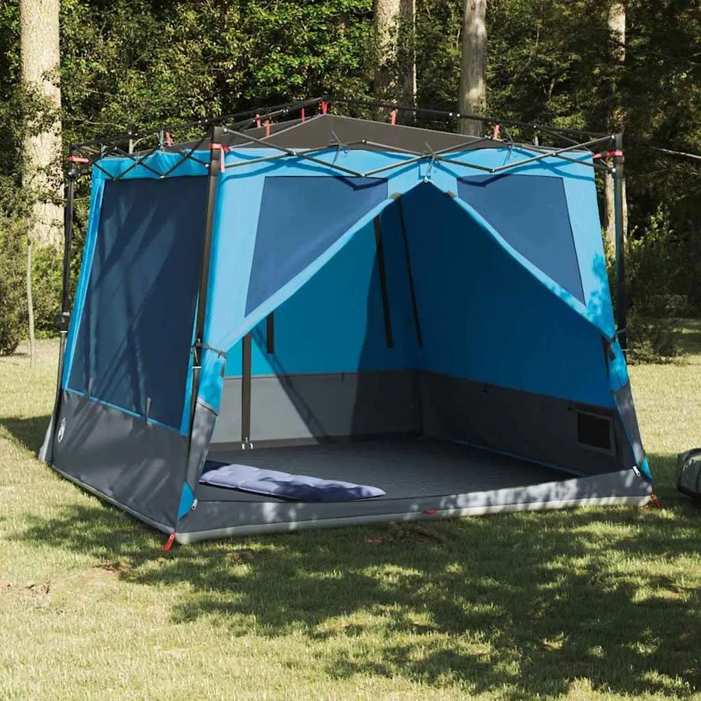 vidaXL Tenda interior com telhado Azul 291 x 291 x 240 cm tafetá