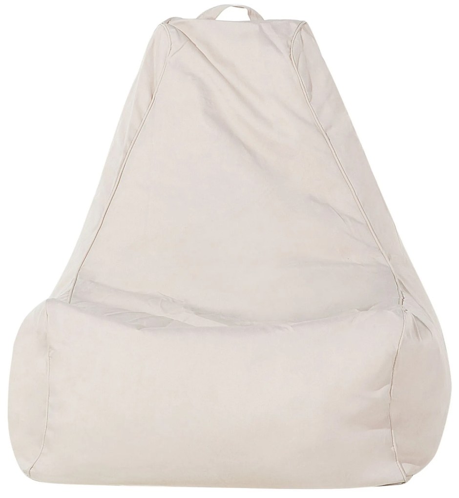 Pufe poltrona creme SIESTA Beliani