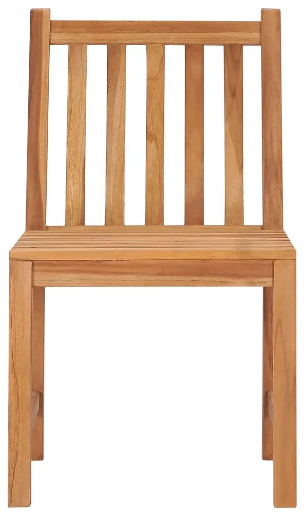 5 pcs conjunto de jantar p/ jardim madeira de teca maciça