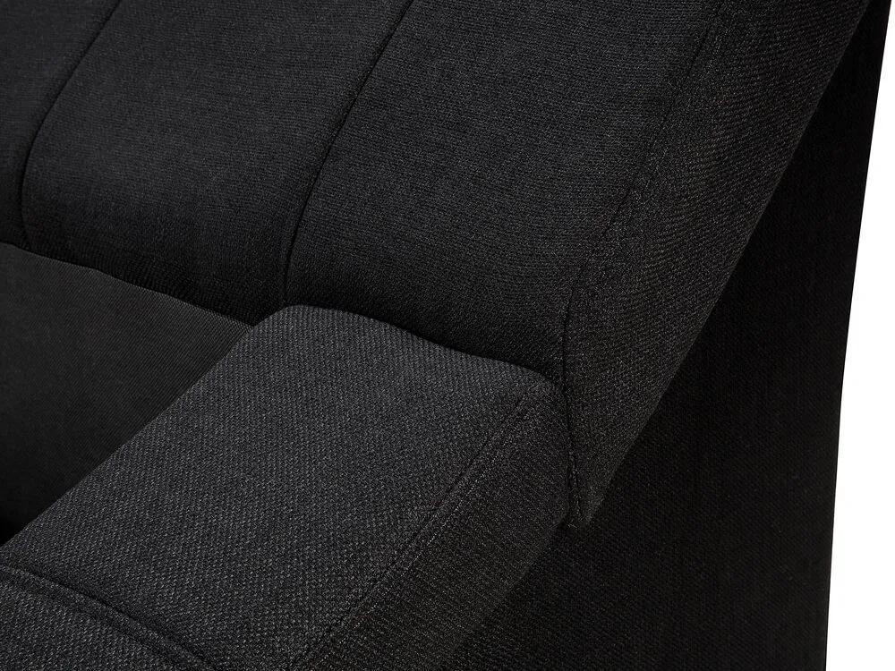 Cama de casal em tecido preto 180 x 200 cm VICHY Beliani