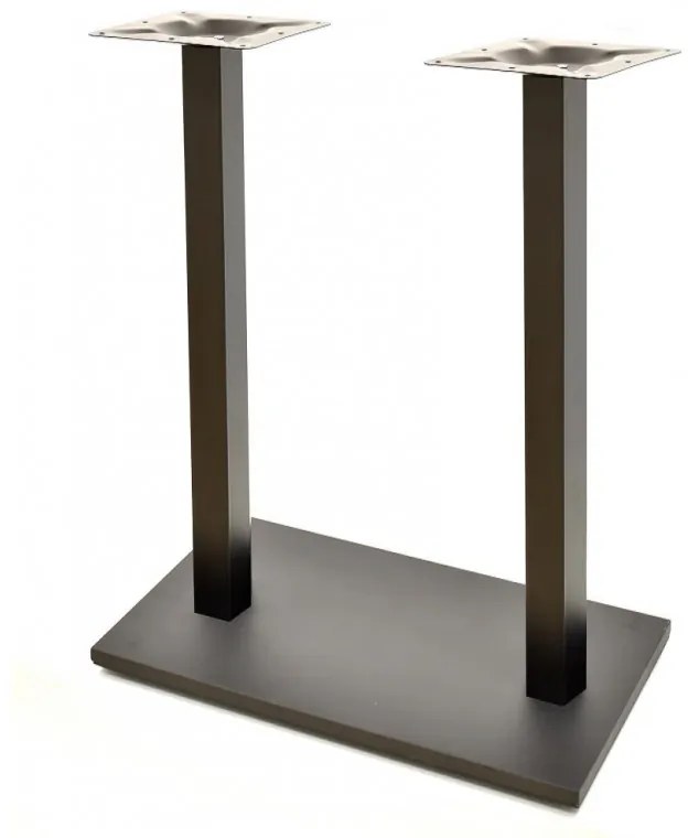 Pernas de Mesa Bar, Restaurante, Café, Esplanada Conjunto de 2 Bases de mesa BEVERLY, alta, retangular, preta, base de 70 x 40 cms, altura 110 cms