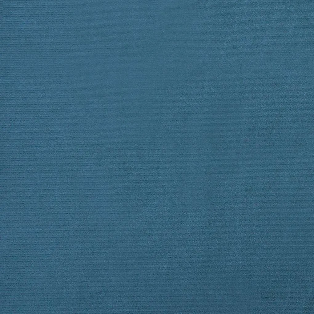 Cama para cães 90x53x30 cm veludo azul
