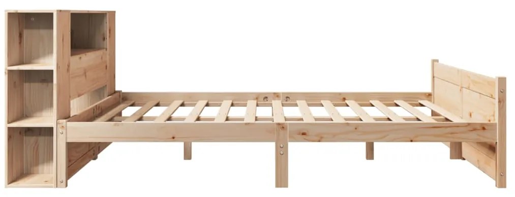Cama com estante sem colchão 120x200 cm pinho maciço