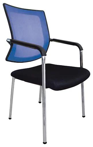 Cadeiras de Escritório Visitante Mesh Color Azul/preto